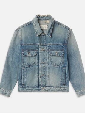 FRAME Faded Light Blue Denim Jacket